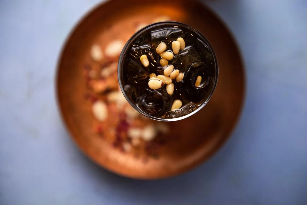 Jallab - A Floral Middle Eastern Drink with Rose Water and Date Molasses