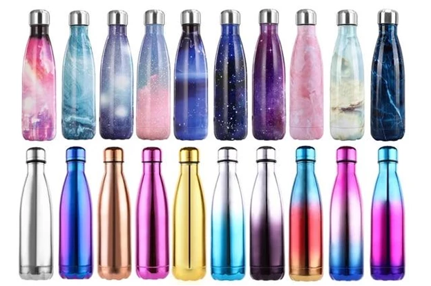 Stainless Steel Thermos Vacuum Flask Insulated Thermos Candy Color Water  Bottle Sport Travel Outdoor Thermos Creative Pattern - Water Bottles -  AliExpress