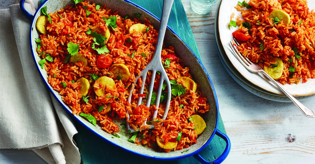Jollof rice, a typical West African food that spreads to the world