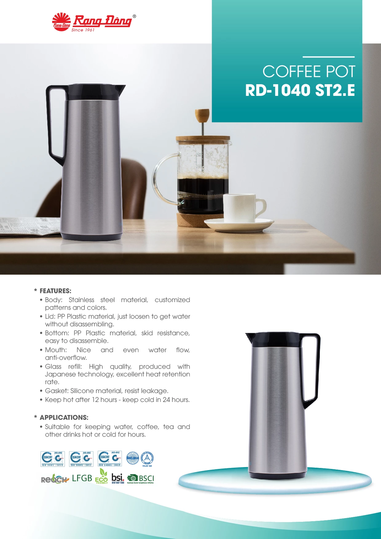 Coffee Pots RD-1040 ST2.E