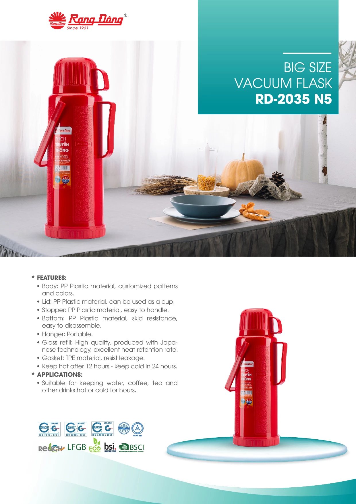 Big Size Vacuum Flasks RD-2035 N5