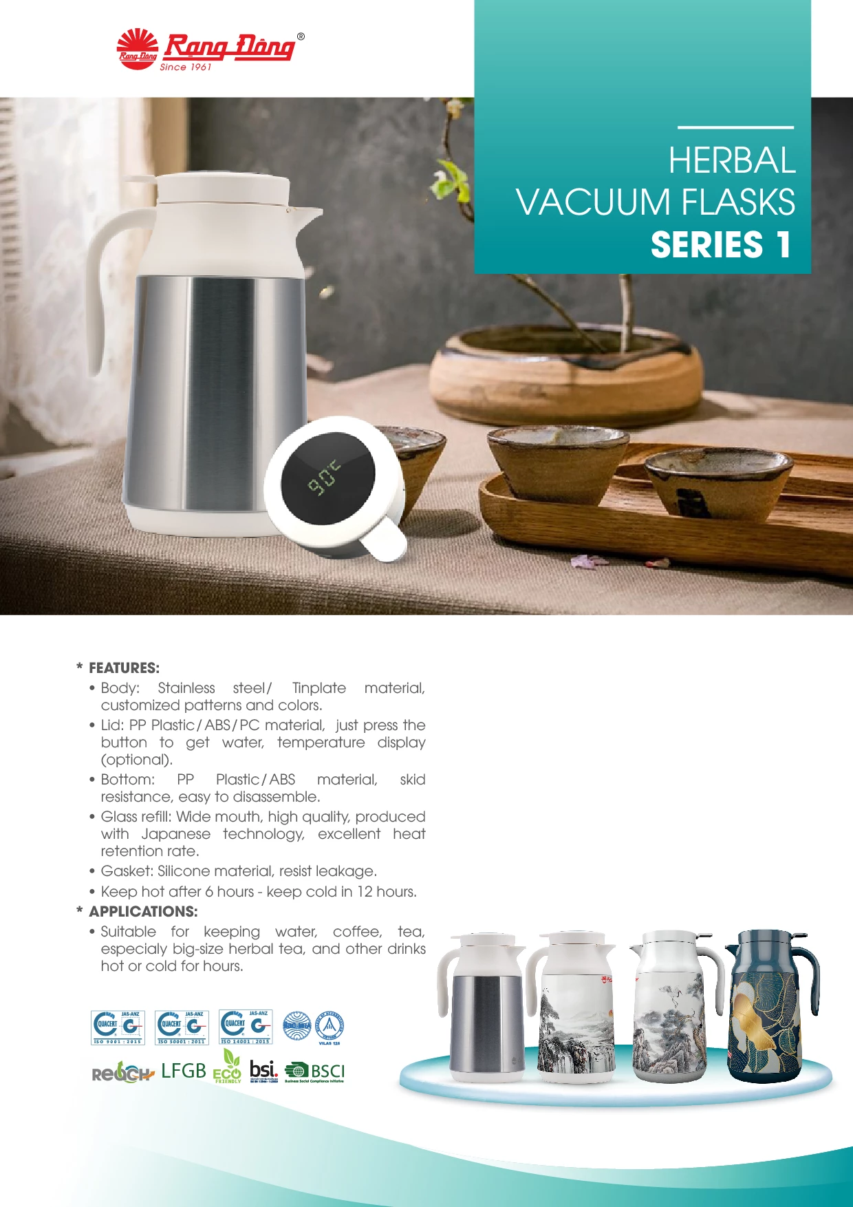 Herbal Vacuum Flasks Series 1