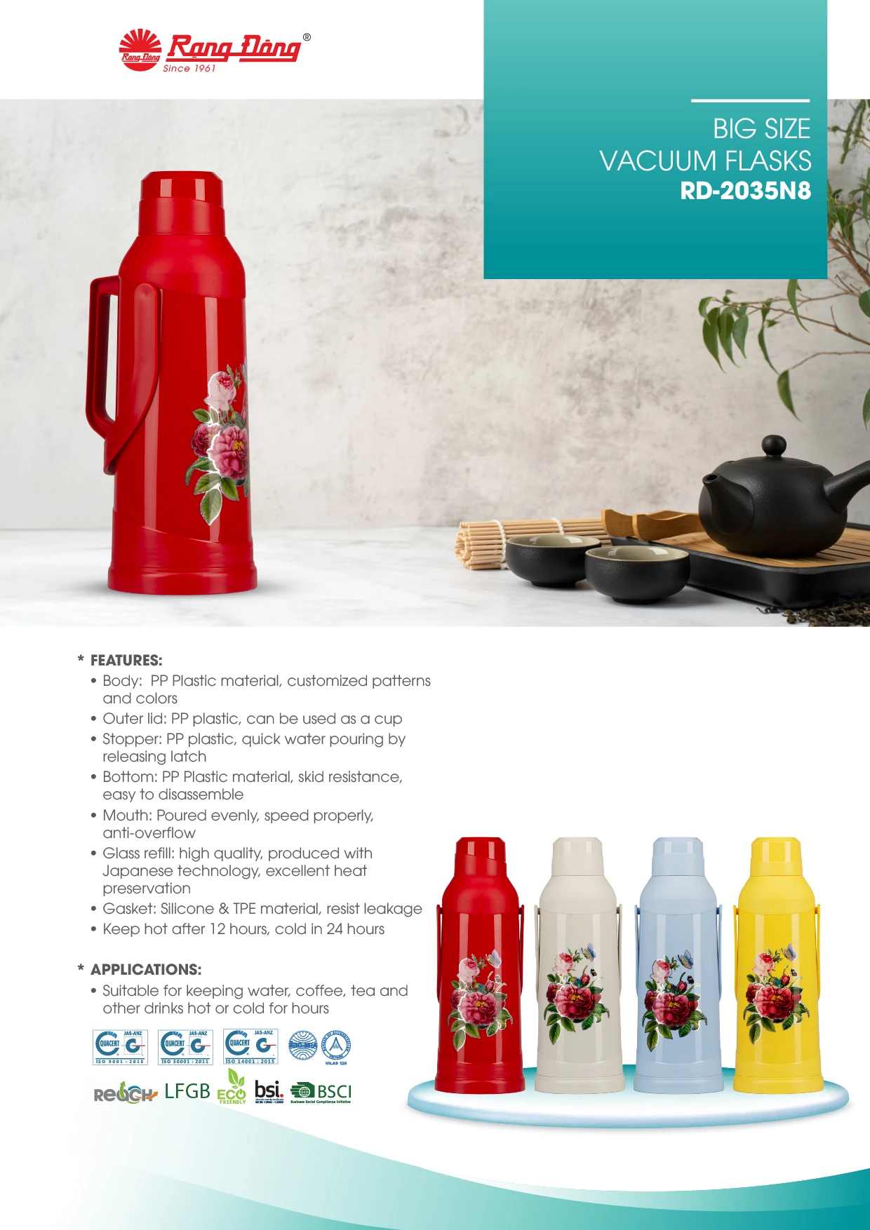 Big Size Vacuum Flasks RD-2035N8