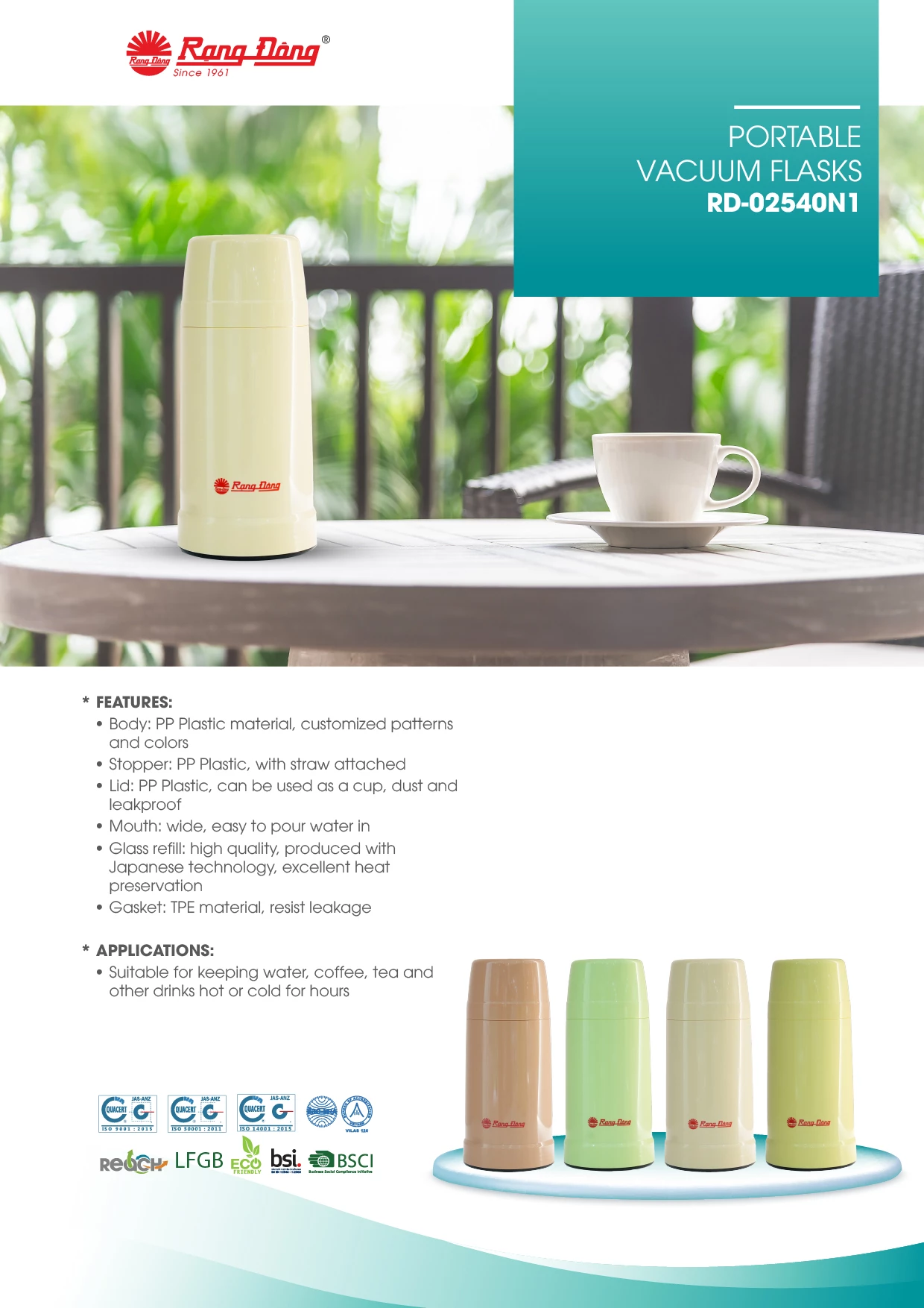 Portable Vacuum Flasks RD-02540N1