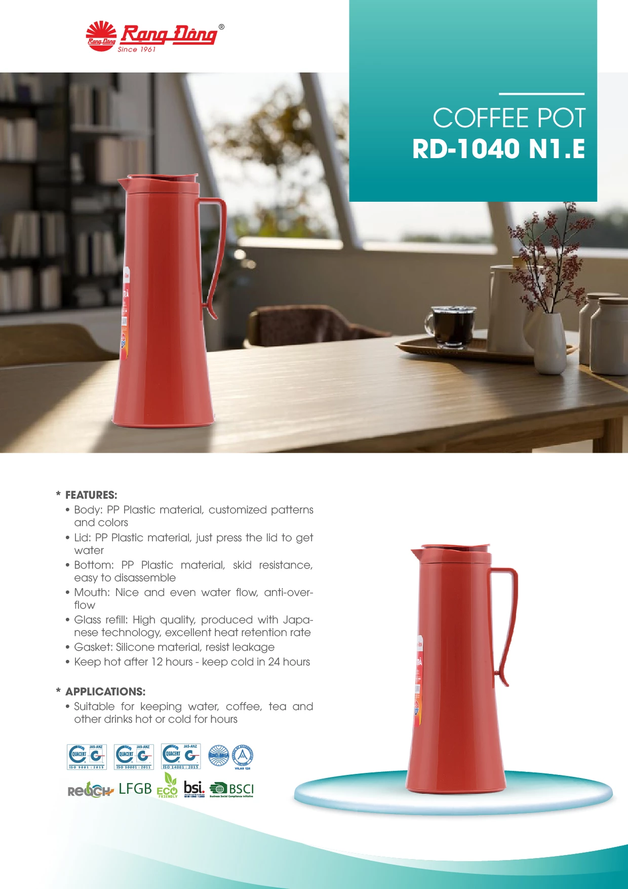 Coffee Pots RD-1040 N1.E