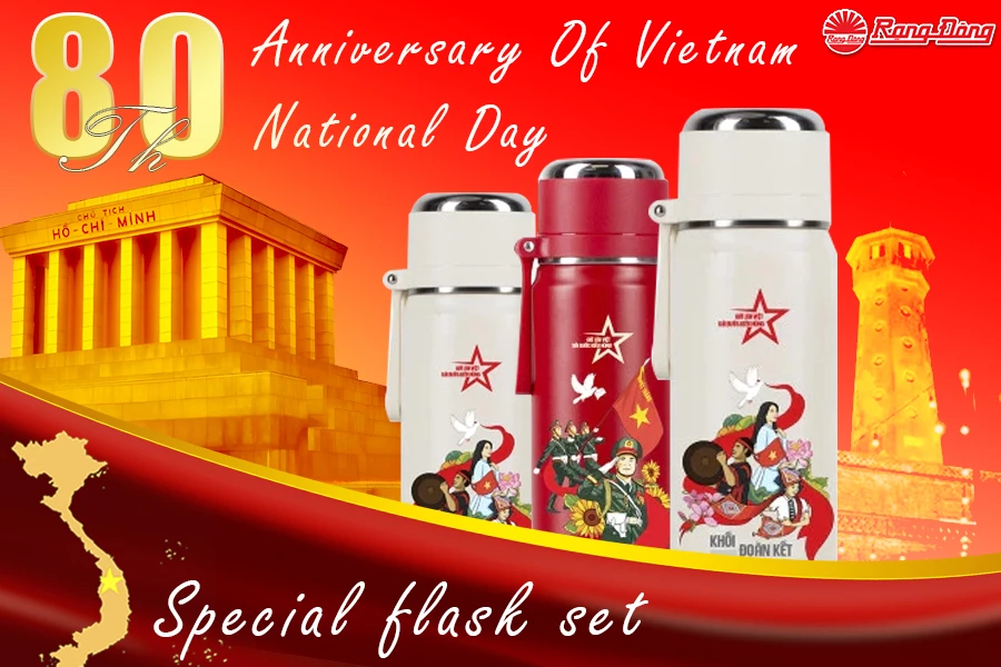 Special Flask Set For 80th Anniversary Of Vietnam National Day