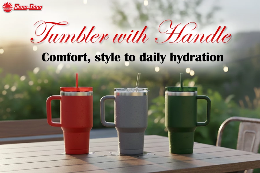 Tumbler with Handle Adds Comfort, Style To Daily Hydration