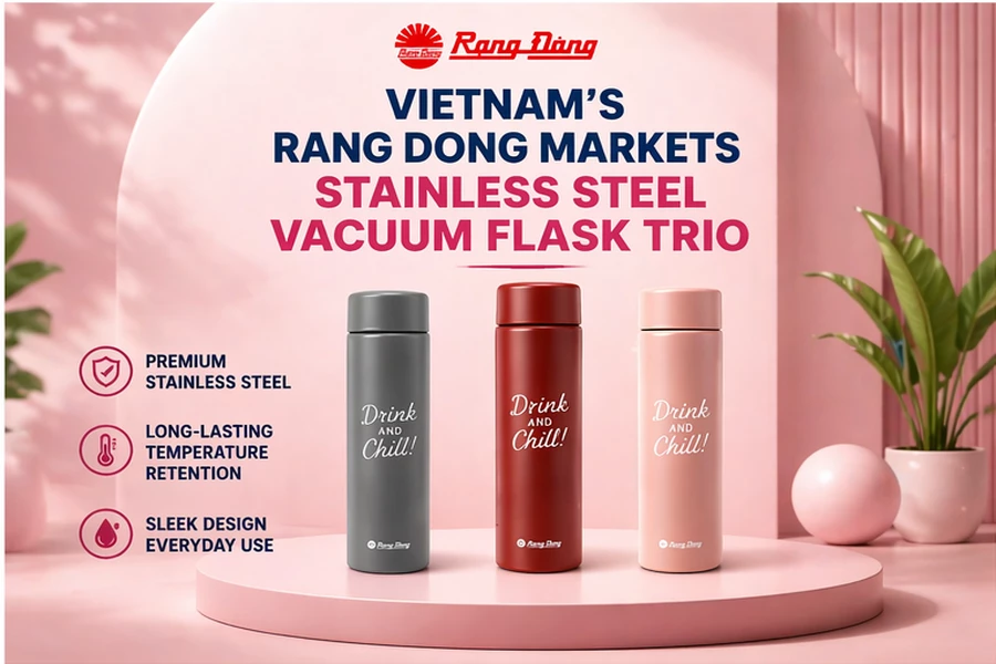 Vietnam’s Rang Dong Markets Stainless Steel Vacuum Flask Trio