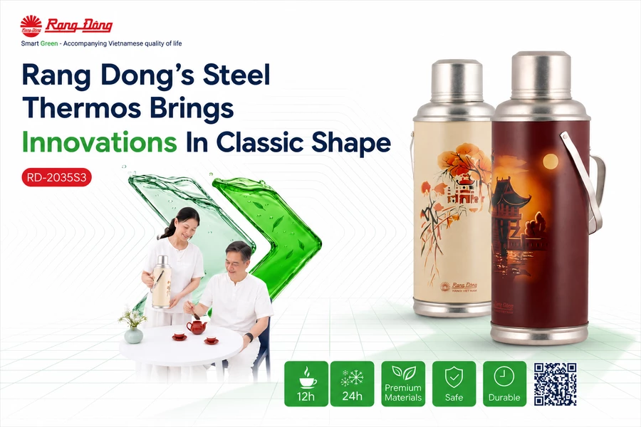 Rang Dong’s Steel Thermos Brings Innovations In Classic Shape