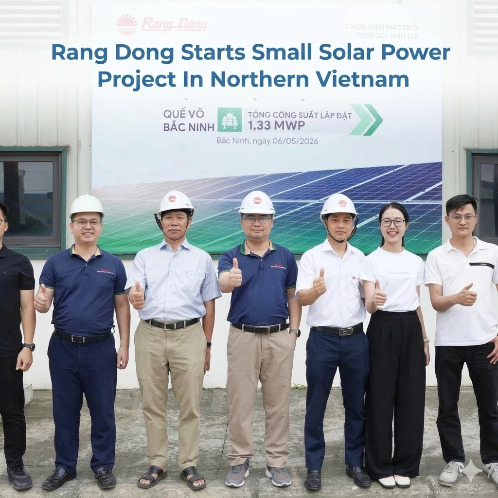 Rang Dong Starts Small Solar Power Project In Northern Vietnam