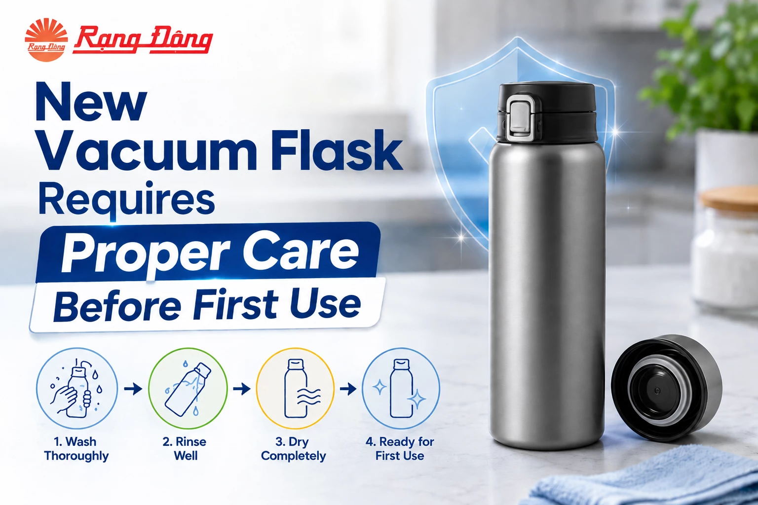 New Vacuum Flask Requires Proper Care Before First Use