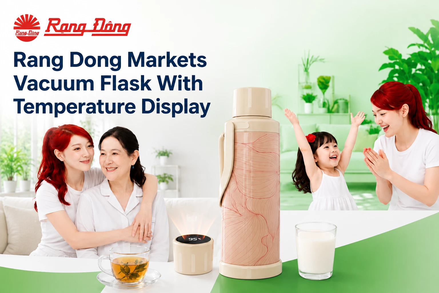 Rang Dong Markets Vacuum Flask With Temperature Display