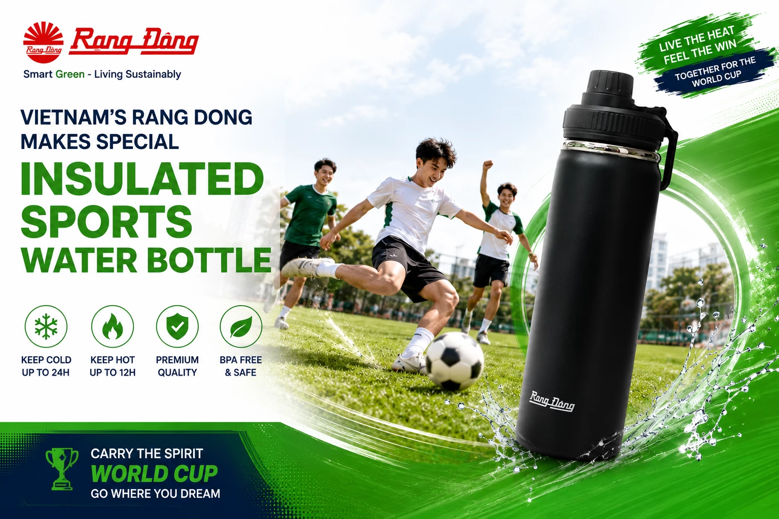Vietnam's Rang Dong Makes Special Insulated Sports Water Bottle