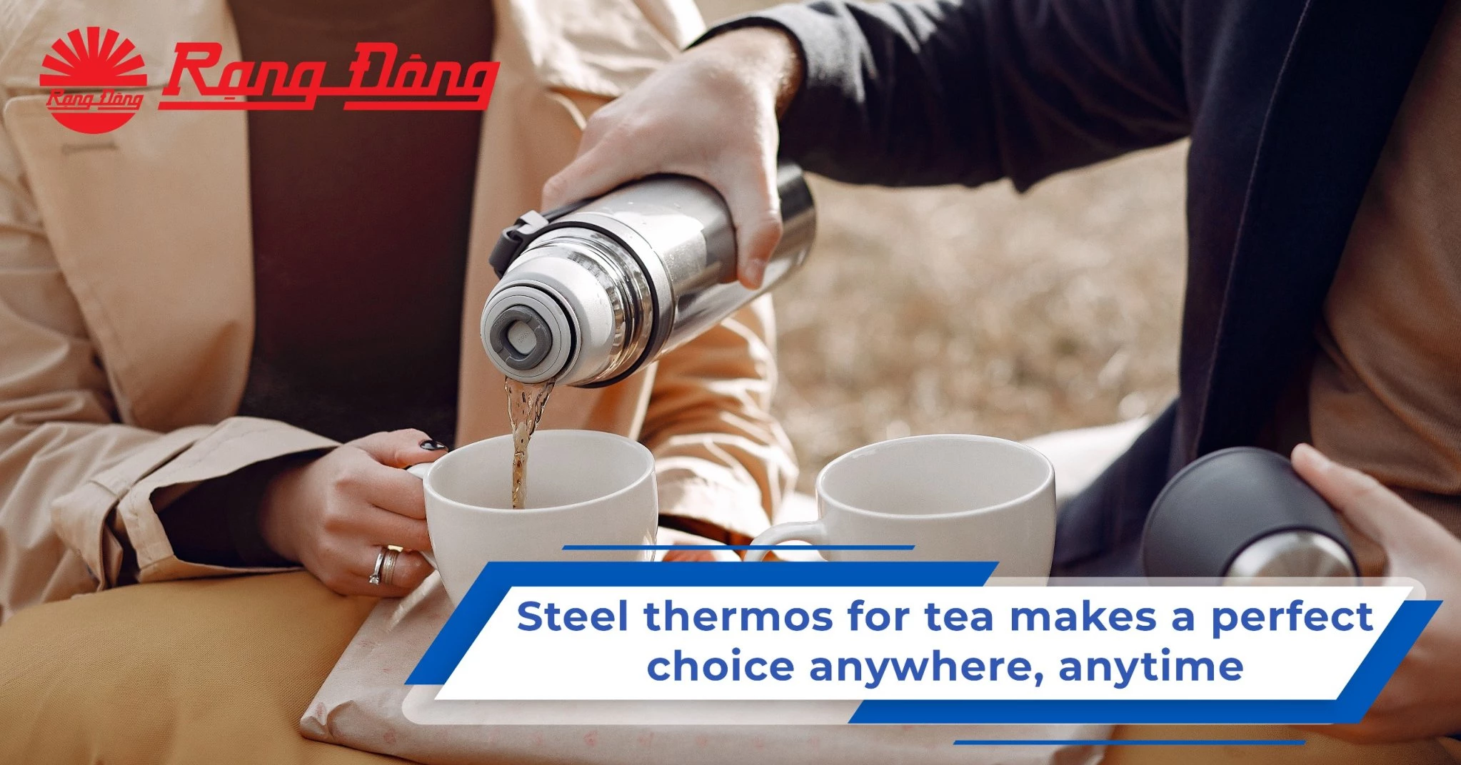 Steel thermos for tea makes a perfect choice anywhere, anytime