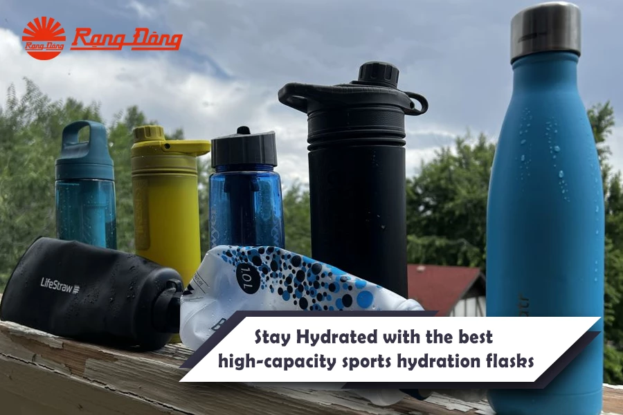 High-capacity sports hydration flask ideal for long actions