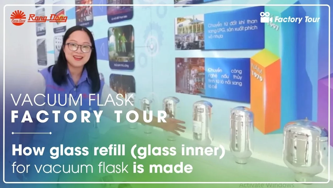 Rang Dong Vacuum Flask Factory Tour || How glass refill (glass inner) for vacuum flask is made