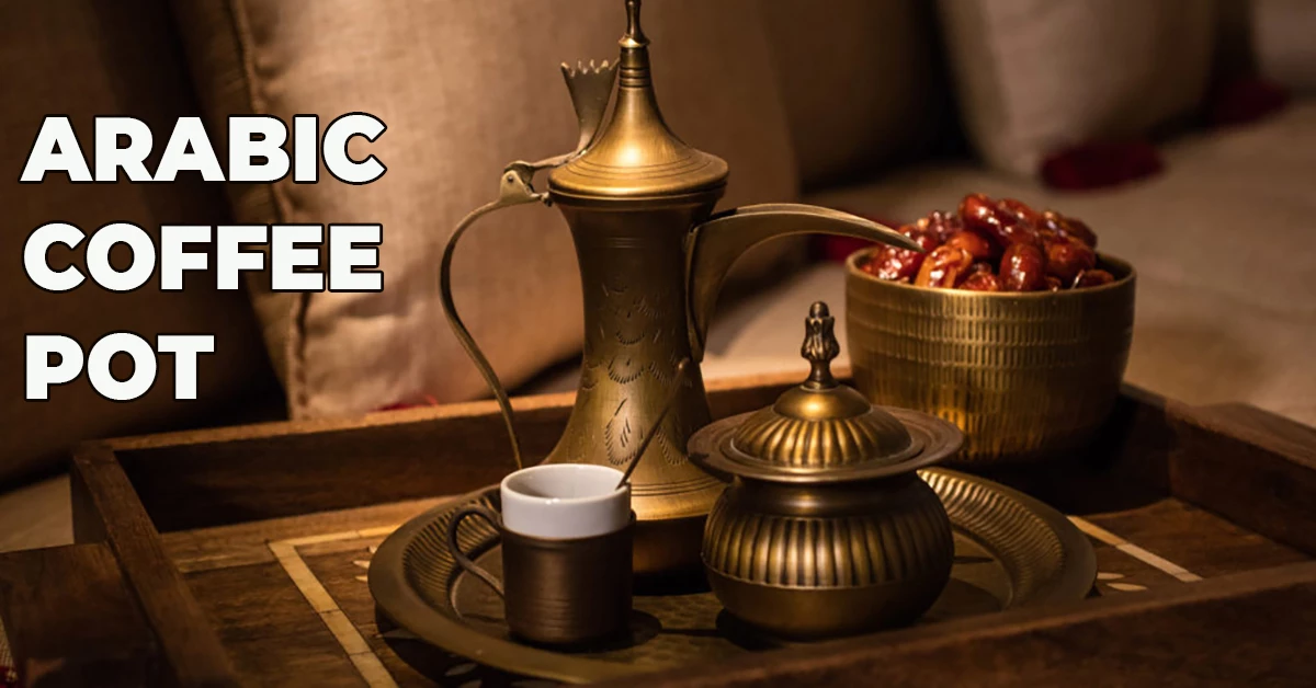 General view of Arabic coffee pot